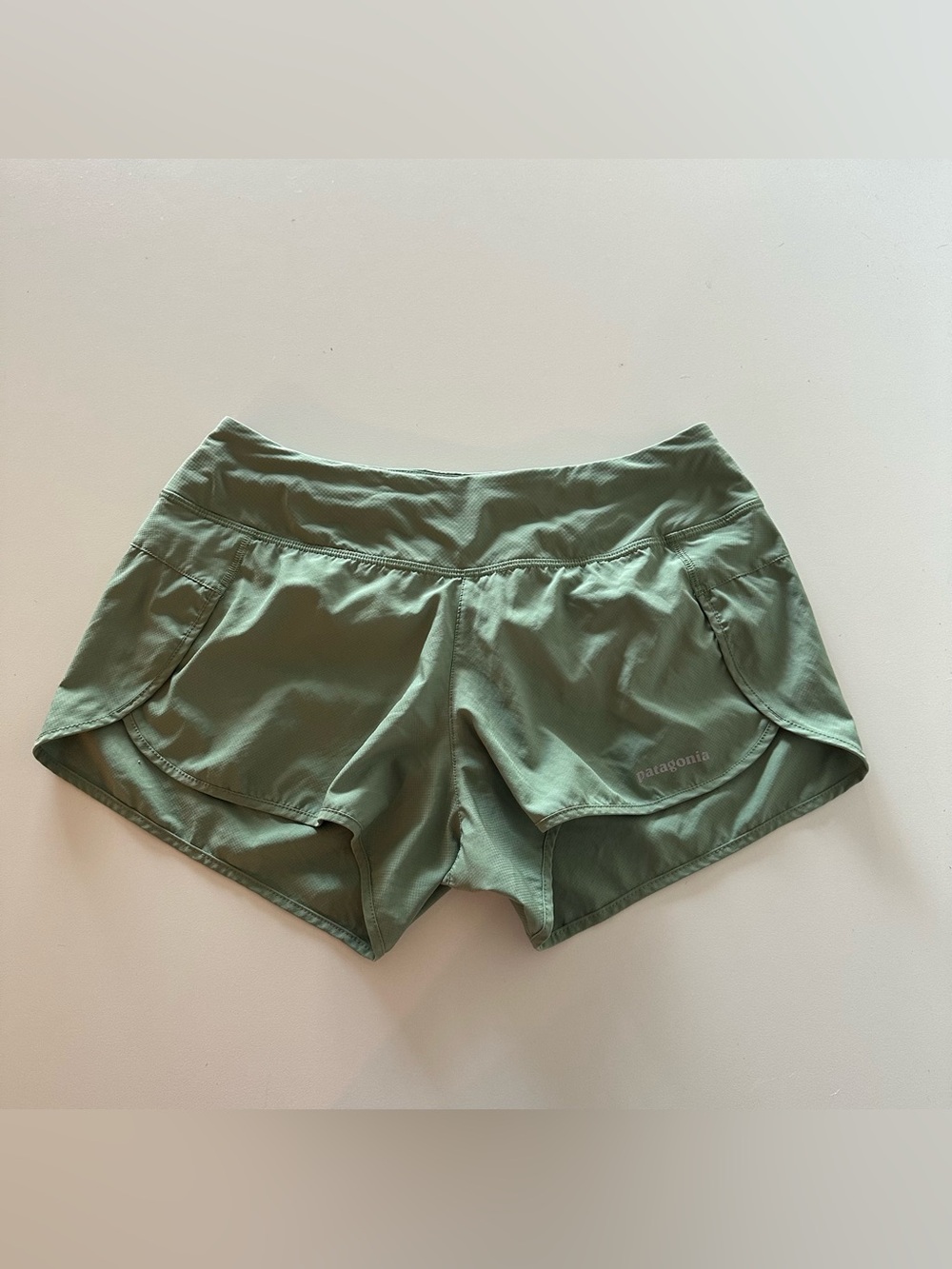 Patagonia Strider Shorts Liner Lined Sage Green Running M Women’s